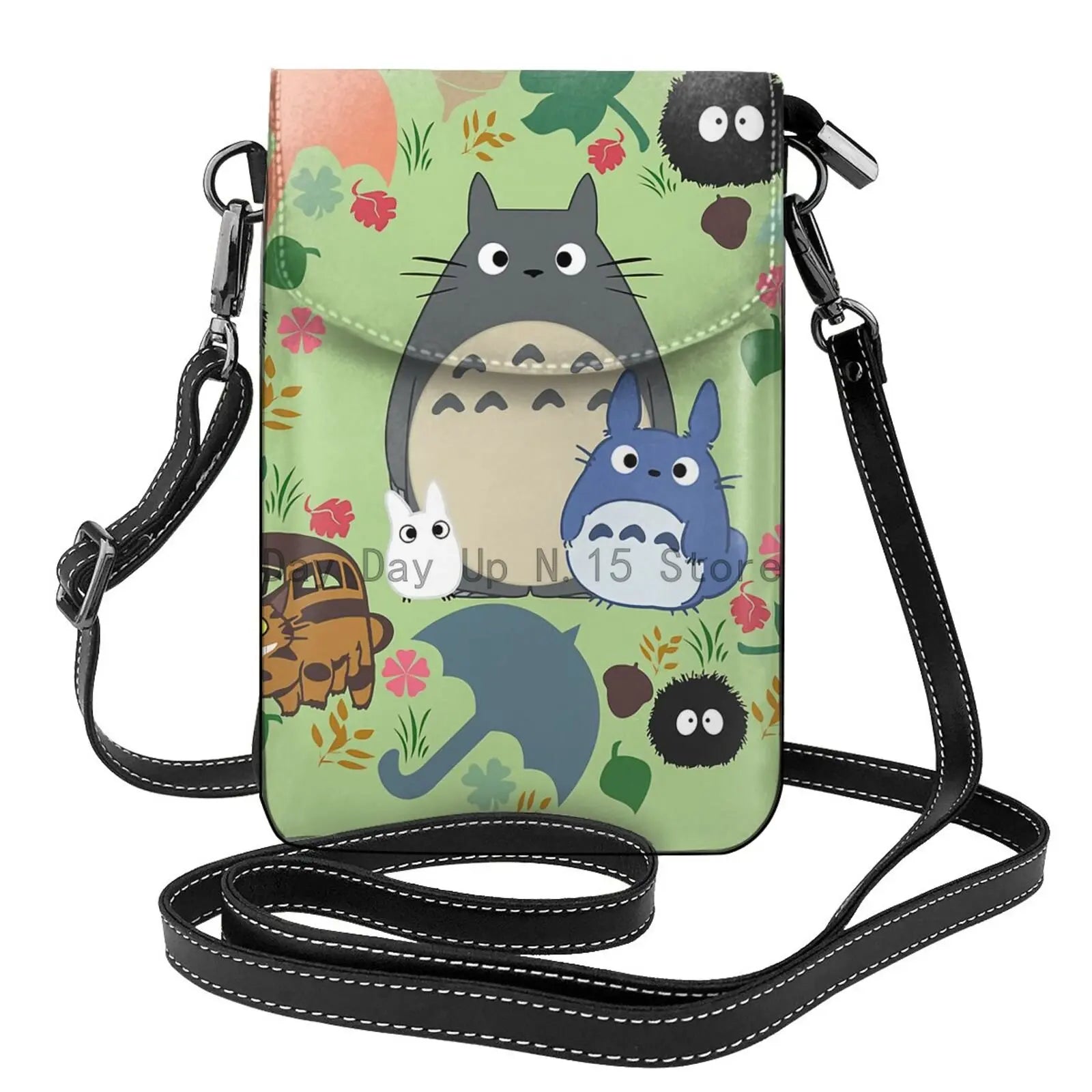 Totoro Lady Shoulder Bag Diagonal Portable Phone Bag