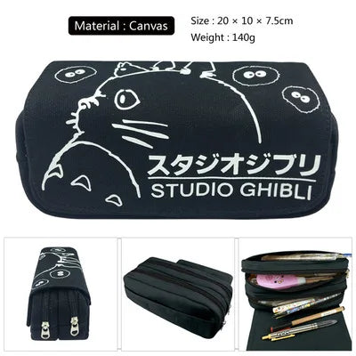 Totoro Neighbor No Face Pencil Case Wallet Purse Pen Zipper Bag