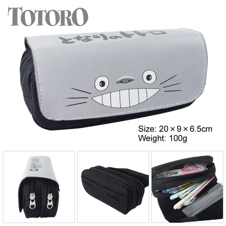 Totoro Neighbor No Face Pencil Case Wallet Purse Pen Zipper Bag
