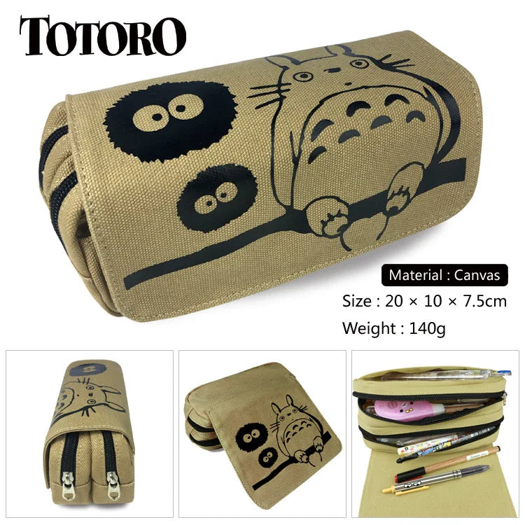 Totoro Neighbor No Face Pencil Case Wallet Purse Pen Zipper Bag