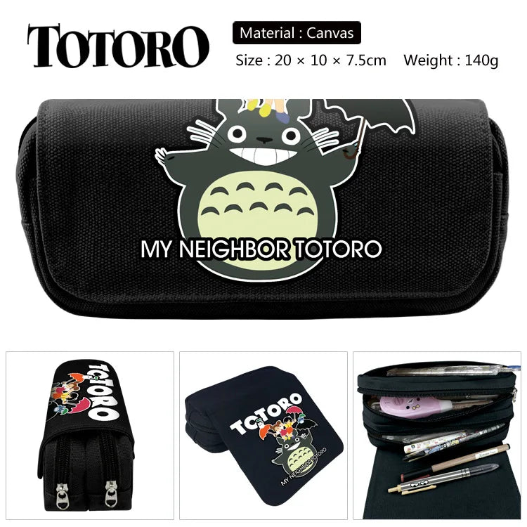 Totoro Neighbor No Face Pencil Case Wallet Purse Pen Zipper Bag