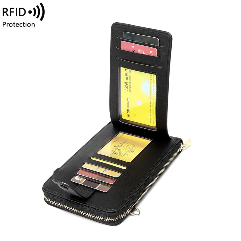 RFID Multi-function Touch Screen Cell Phone Bag Girl Purse