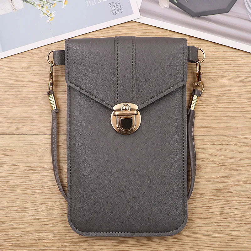 Touch Screen Cell Phone Purse Wallet Shoulder Strap Handbag