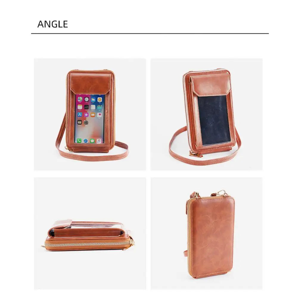 Touch Screen Mobile Phone Bag Female Messenger Bag Durable Large Capacity