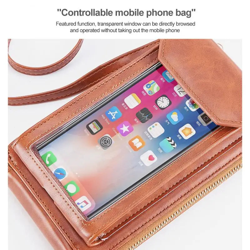 Touch Screen Mobile Phone Bag Female Messenger Bag Durable Large Capacity
