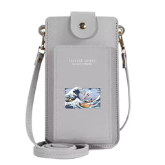 Touch Screen Crossbody Shoulder Bag Wave Print Handbag Purse