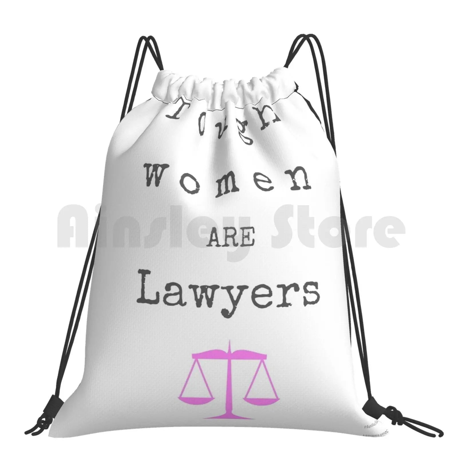 Tough Women Are Lawyers Backpack Drawstring Gym Bag Waterproof