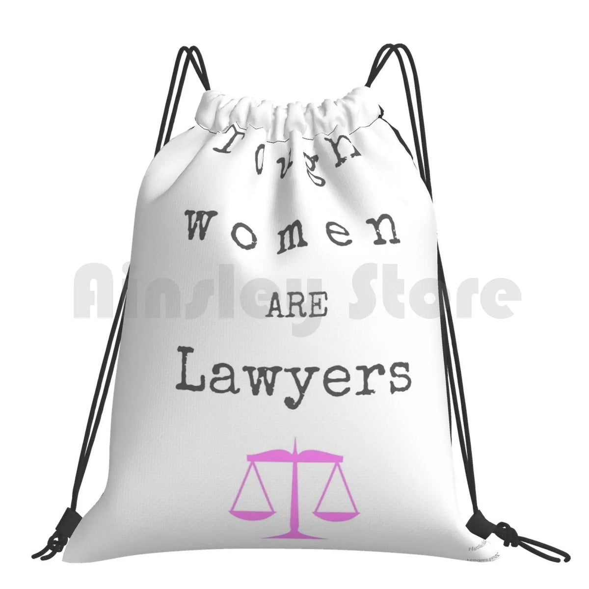 Tough Women Are Lawyers Backpack Drawstring Gym Bag Waterproof