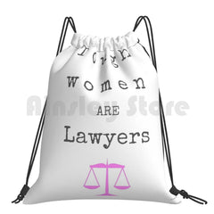 Tough Women Are Lawyers Backpack Drawstring Gym Bag Waterproof