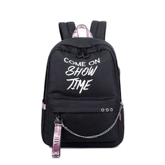 Luminous Waterproof Women Backpack for Girls School Bag
