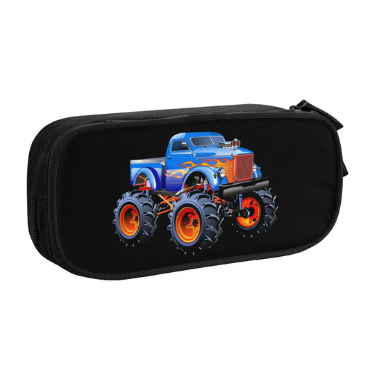 Tractor Pen Box Student School Anime Zipper Pen Bag