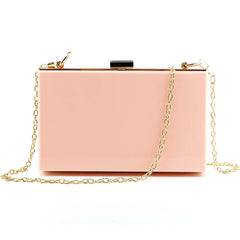 Clear Acrylic Clutch Purses Shoulder Bags Wedding Party Evening Handbags