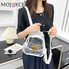 Clear Love Letter PVC Backpack for Women