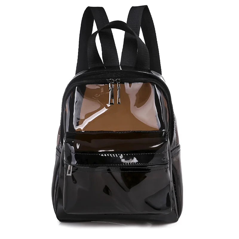 Transparent PVC Backpack Waterproof Beach Bag Lightweight Softback