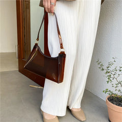 Transparent Jelly Shoulder Bag for Women Evening Candy Purse
