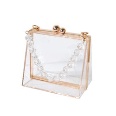 Transparent Hand Bags for Women Bride Purse Top Handbags Clear Party Evening Acr