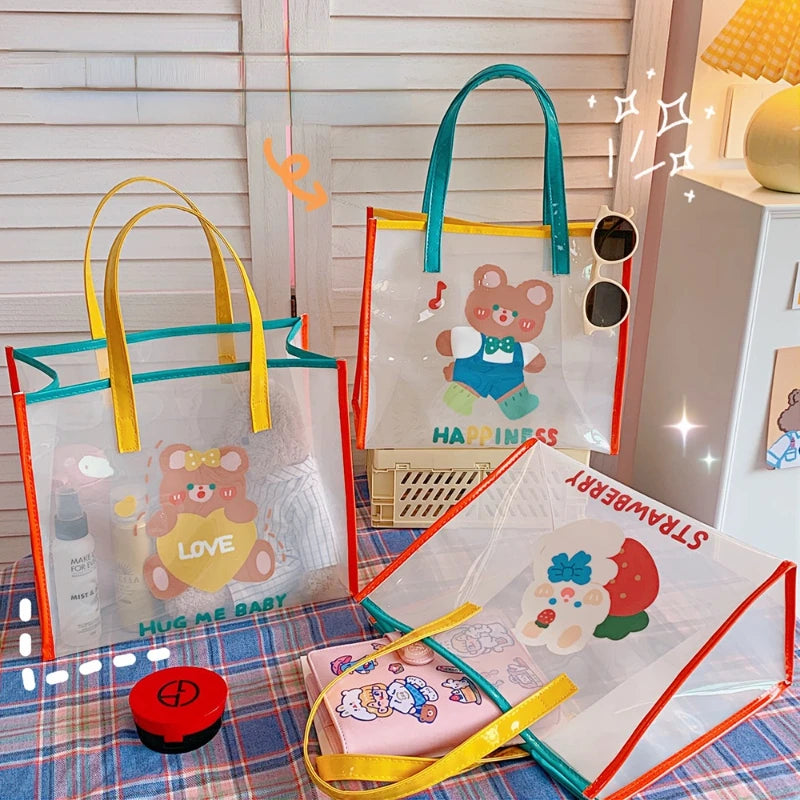 Transparent Jelly Bag Female Summer Travel Handbag