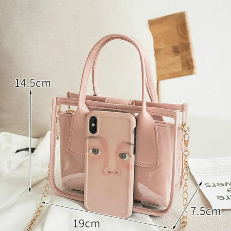 Transparent Jelly Crossbody Bag for Women Handbag Shoulder Bags