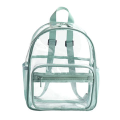 Clear PVC Backpack Transparent School Bags Men Women Shoulder Handbags Rucksack