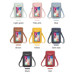Small Yellow Transparent Phone Bag for Women