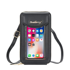 Small Yellow Transparent Phone Bag for Women