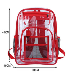 Transparent School Bag for Women Men See Through Backpacks Large Capacity