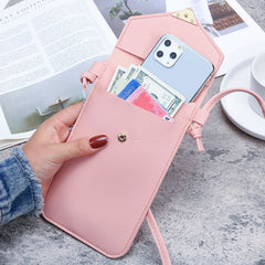 Transparent Touch Screen Mobile Phone Bag Lock Love Messenger Bag
