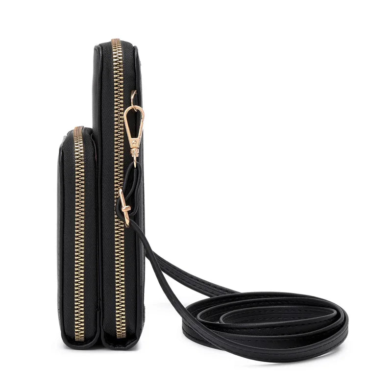 Transparent Touchable Phone Pocket Shoulder Bags For Women Handbag