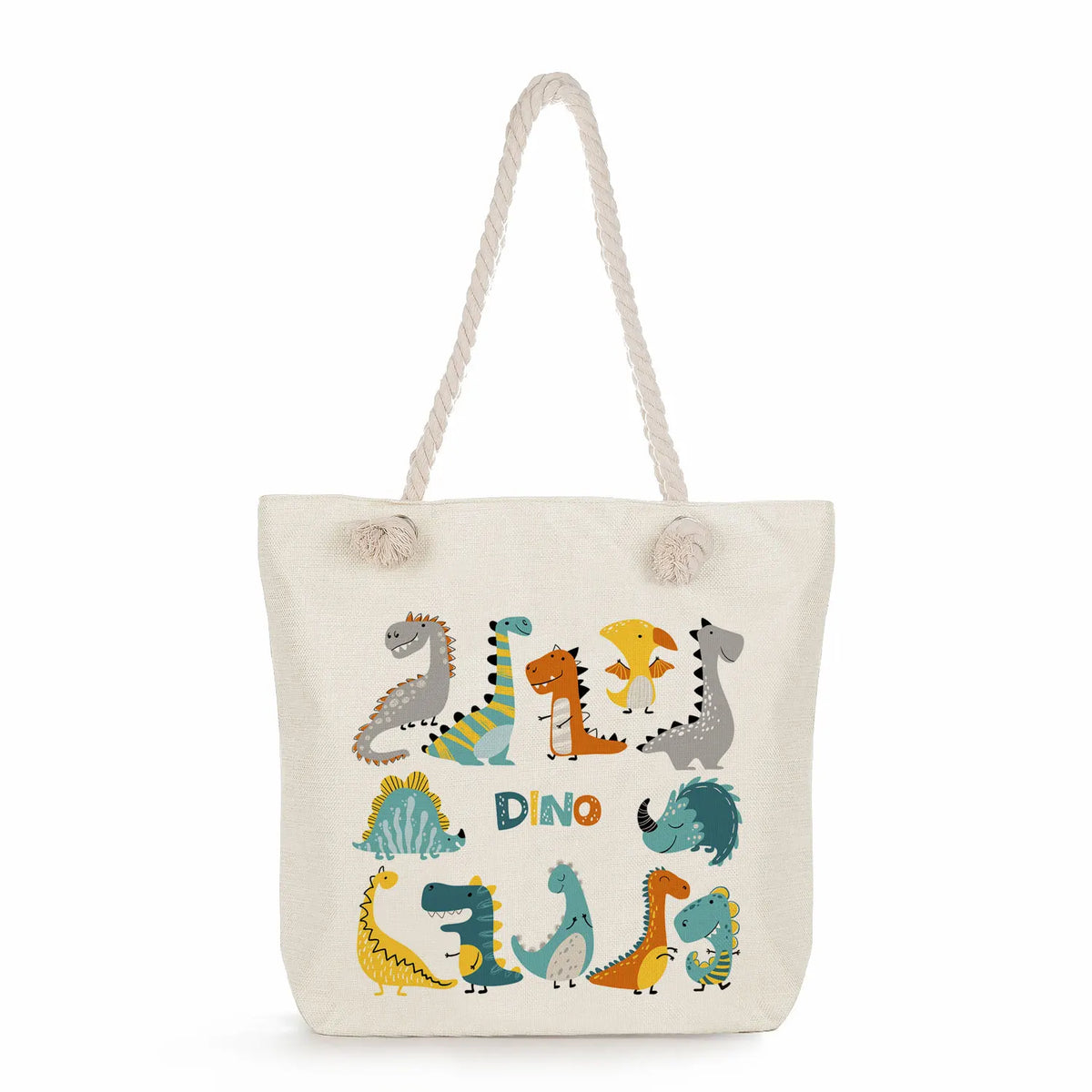Dinosaur Print Women Handbags Casual Tote Large Capacity Shopping Bags