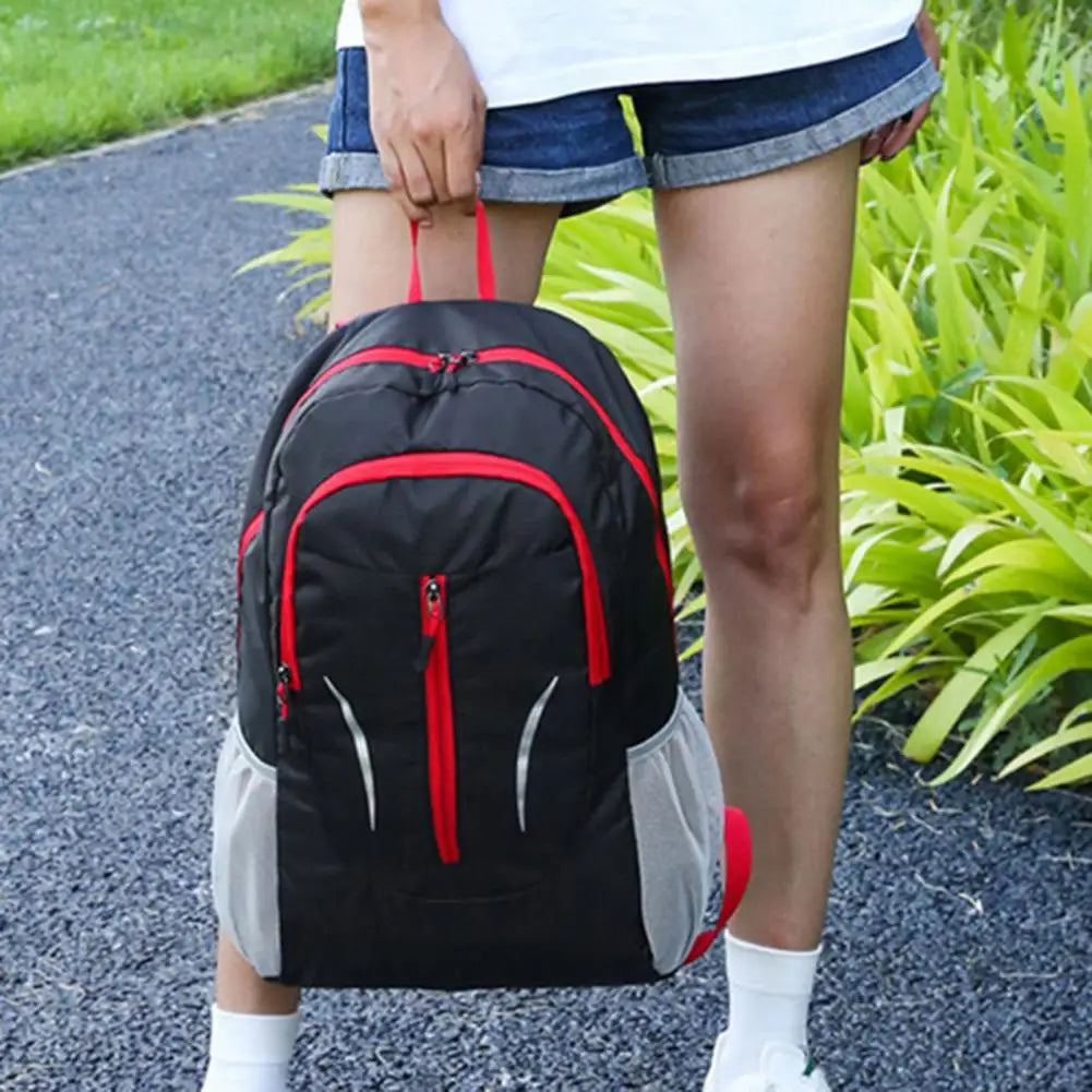 Travel Backpack Compact Large Capacity Folding Mesh Straps Backpack