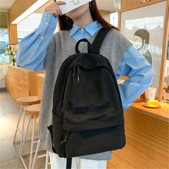 Large Capacity Travel Backpack for Men and Women Solid School Daypack