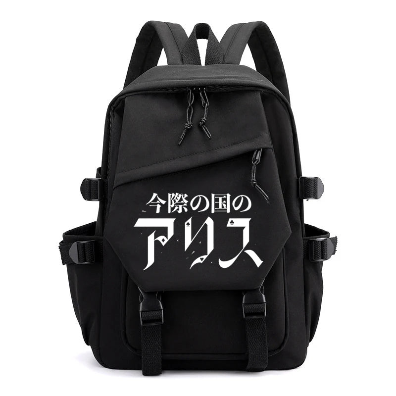 Alice In Borderland Print Backpack High-capacity Schoolbag