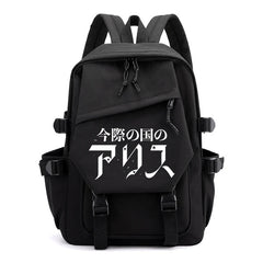 Alice In Borderland Print Backpack High-capacity Schoolbag