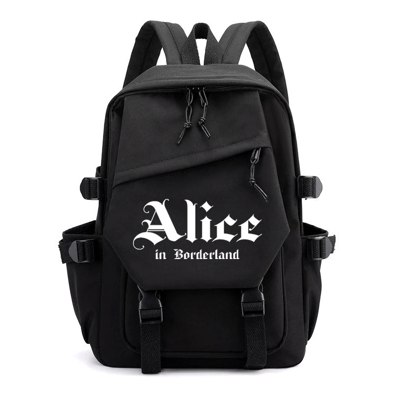 Alice In Borderland Print Backpack High-capacity Schoolbag