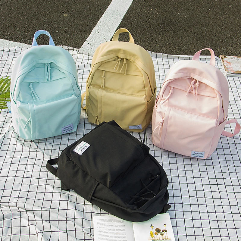 Teenage Girls Schoolbag Backpack Waterproof Nylon Women Backpack