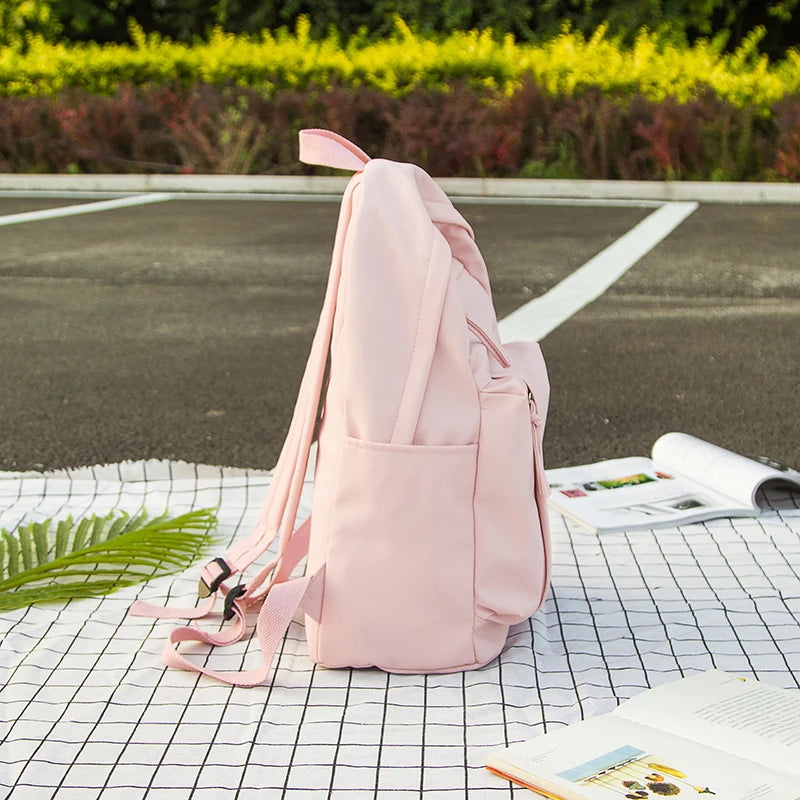 Teenage Girls Schoolbag Backpack Waterproof Nylon Women Backpack