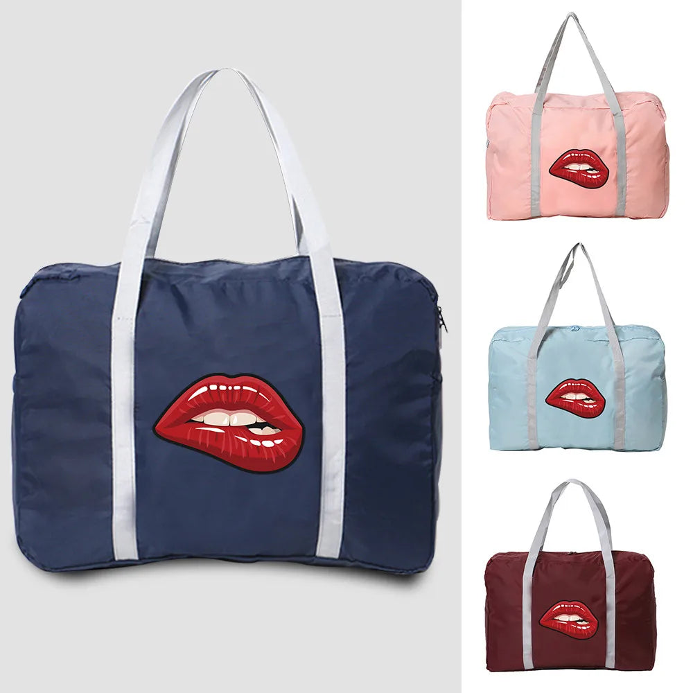 Foldable Travel Bag Women's Luggage Organizer Camping Duffle Handbag