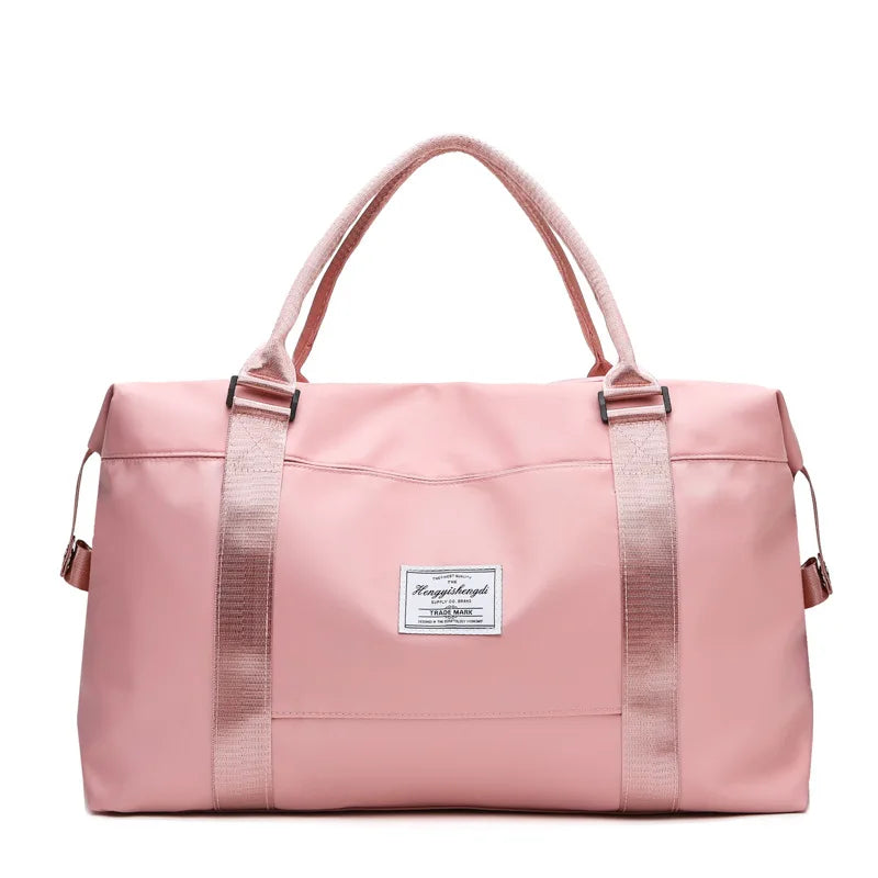 Travel Bag Handbag Wet/Dry Fitness Sports Bag Pink Duffel Bag