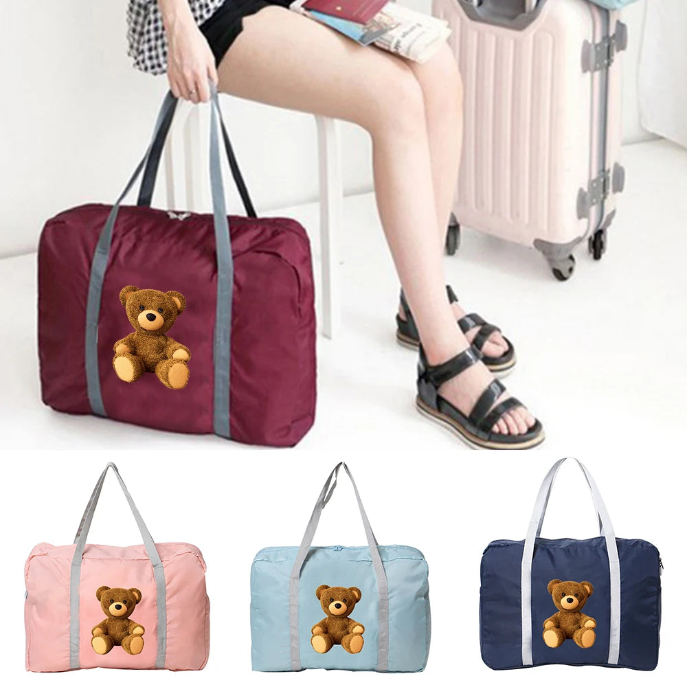 Foldable Large Capacity Nylon Travel Bag Ladies Handbag