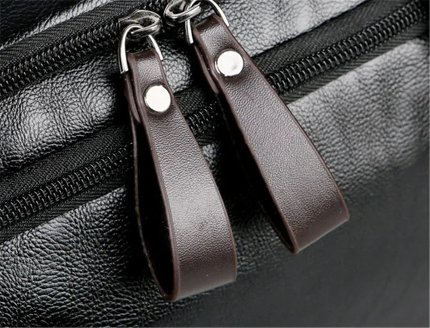 Men Leather Duffle Bag Gym Sport Travel Bag