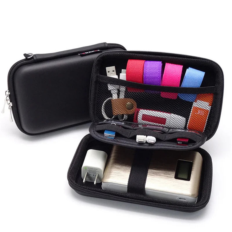 Travel Bag Mobile Kit Case Gadget Devices USB Cable Data Line