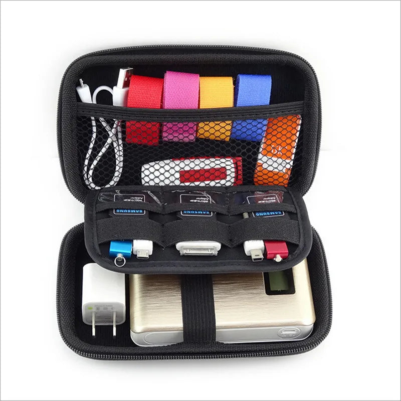 Travel Bag Mobile Kit Case Digital Gadget Devices USB Cable Data Line