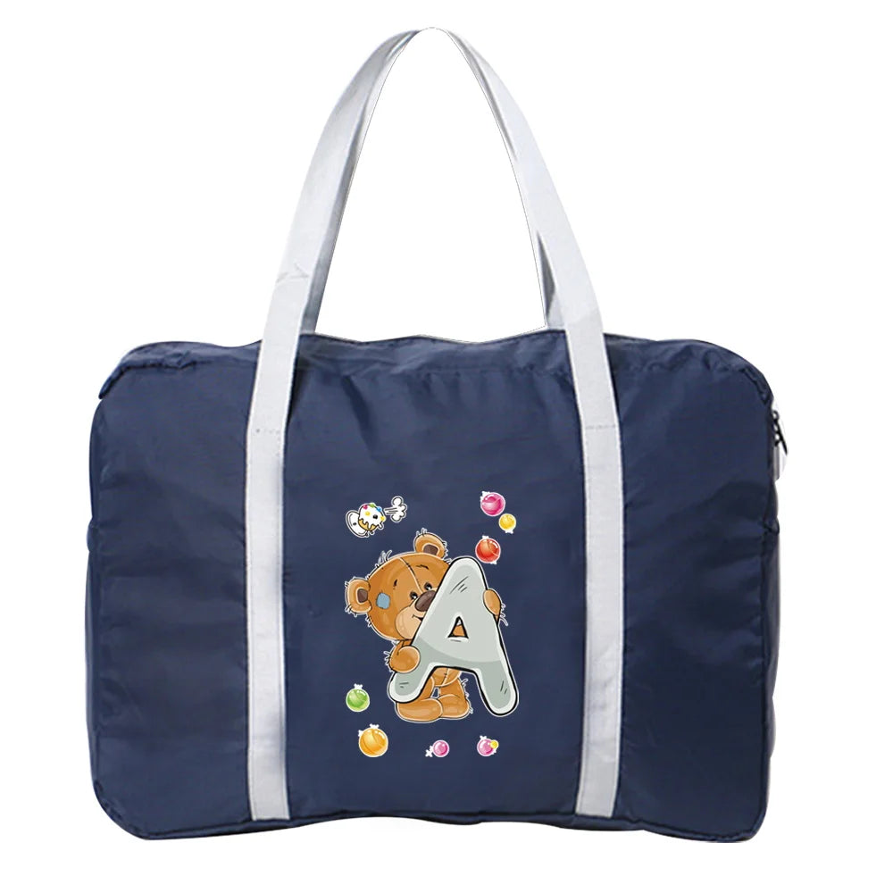 Letter Series Handbags Travel Bag Outdoor Duffle Portable Luggage