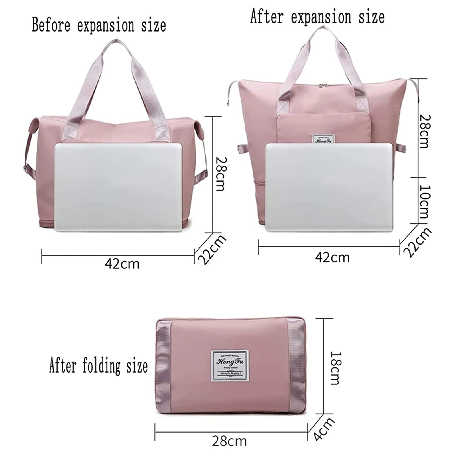 Letter Patterns Storage Bag Handbag Travel Tote