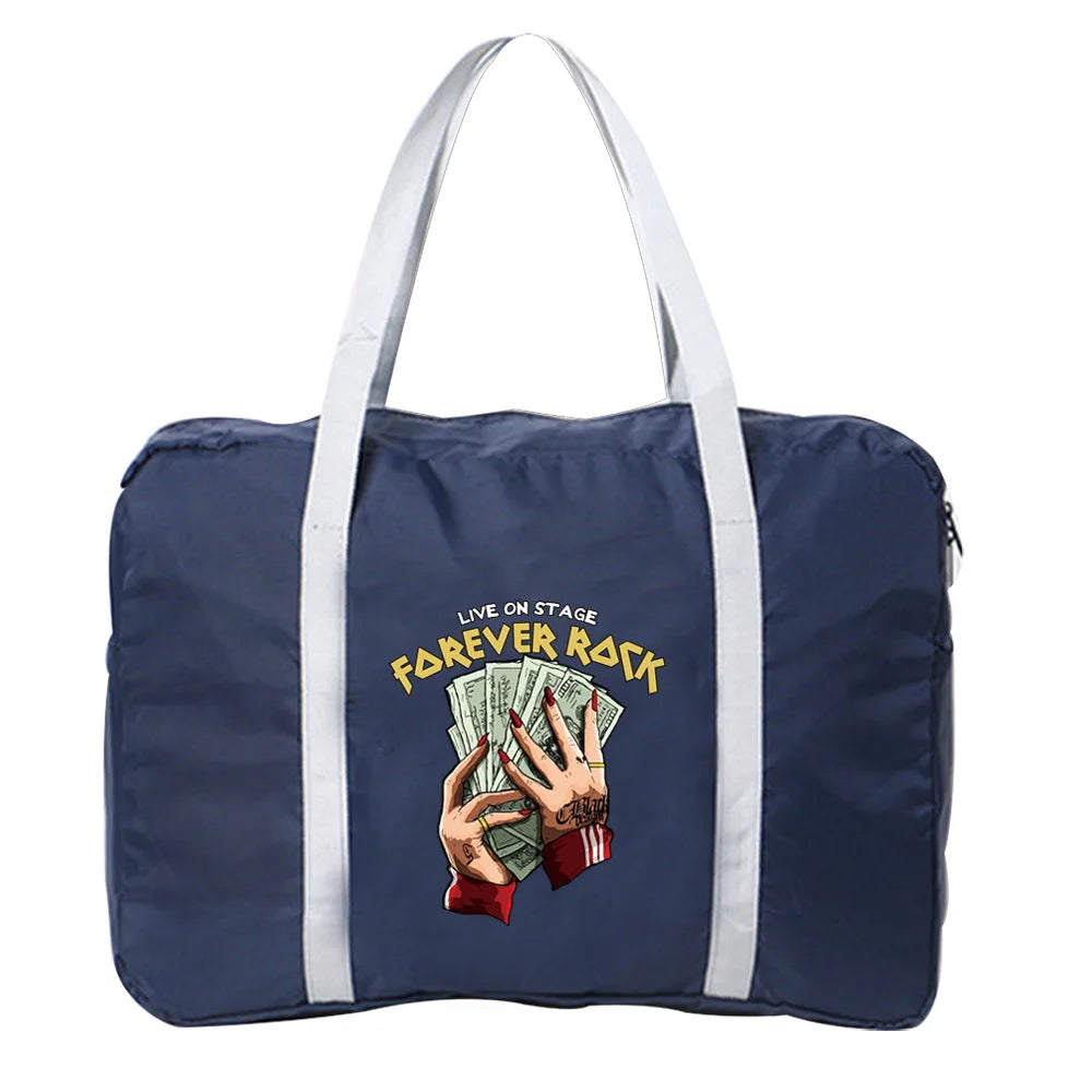 Foldable Duffle Bag Large Capacity Portable Hand Luggage Travel Accessories