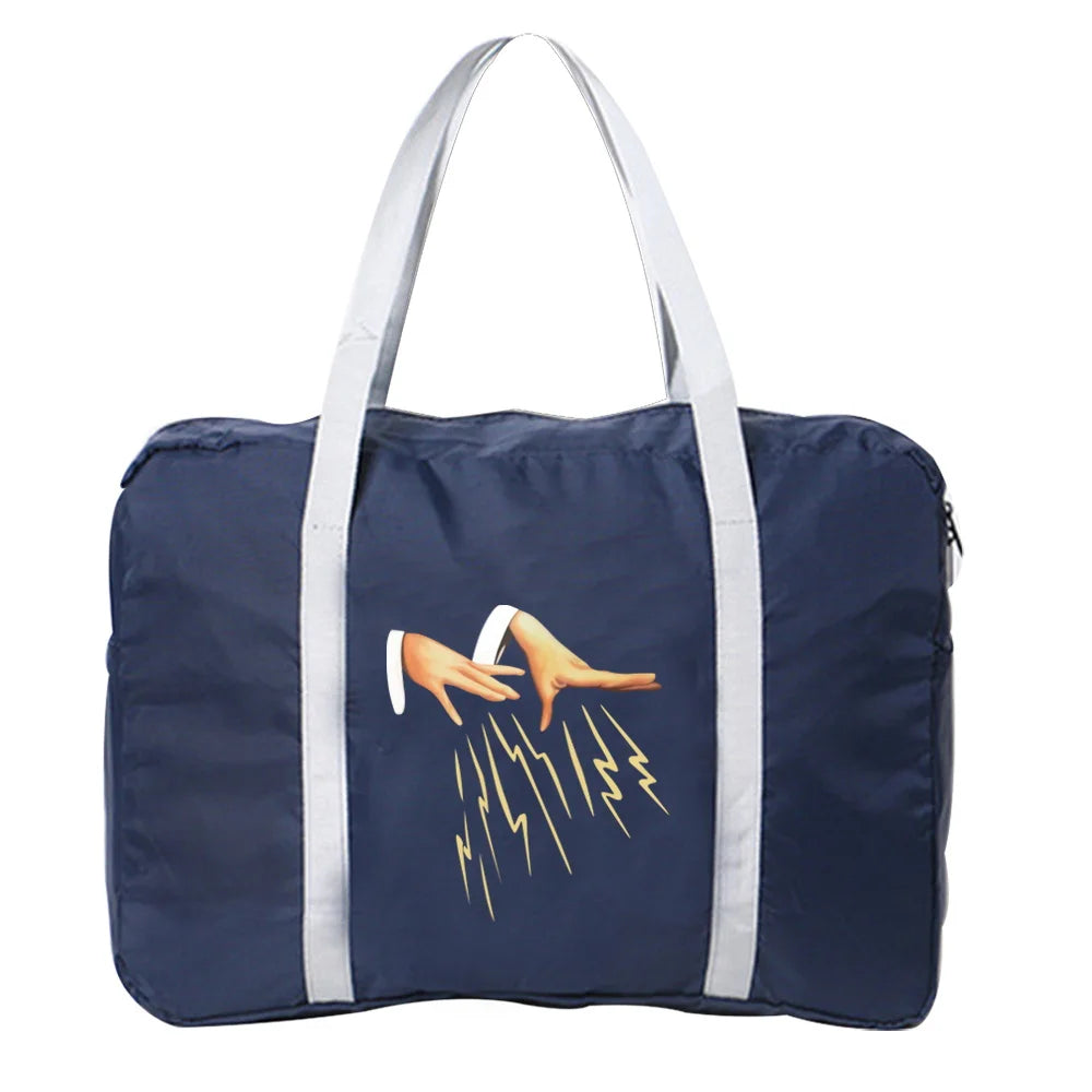 Foldable Duffle Bag Large Capacity Portable Hand Luggage Travel Accessories