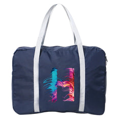 Foldable Duffle Bag Large Capacity Portable Travel Bag Letter Printed