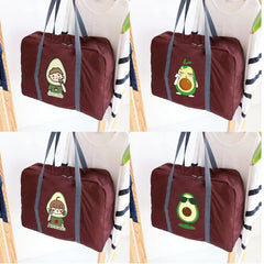 Avocado Print Foldable Duffle Bag Large Capacity