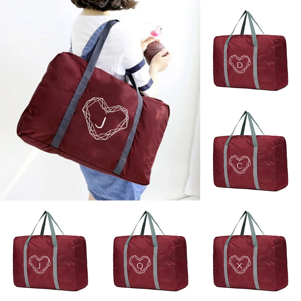 Unisex Foldable Travel Bag Handbags Organizer Large Capacity Portable Luggage