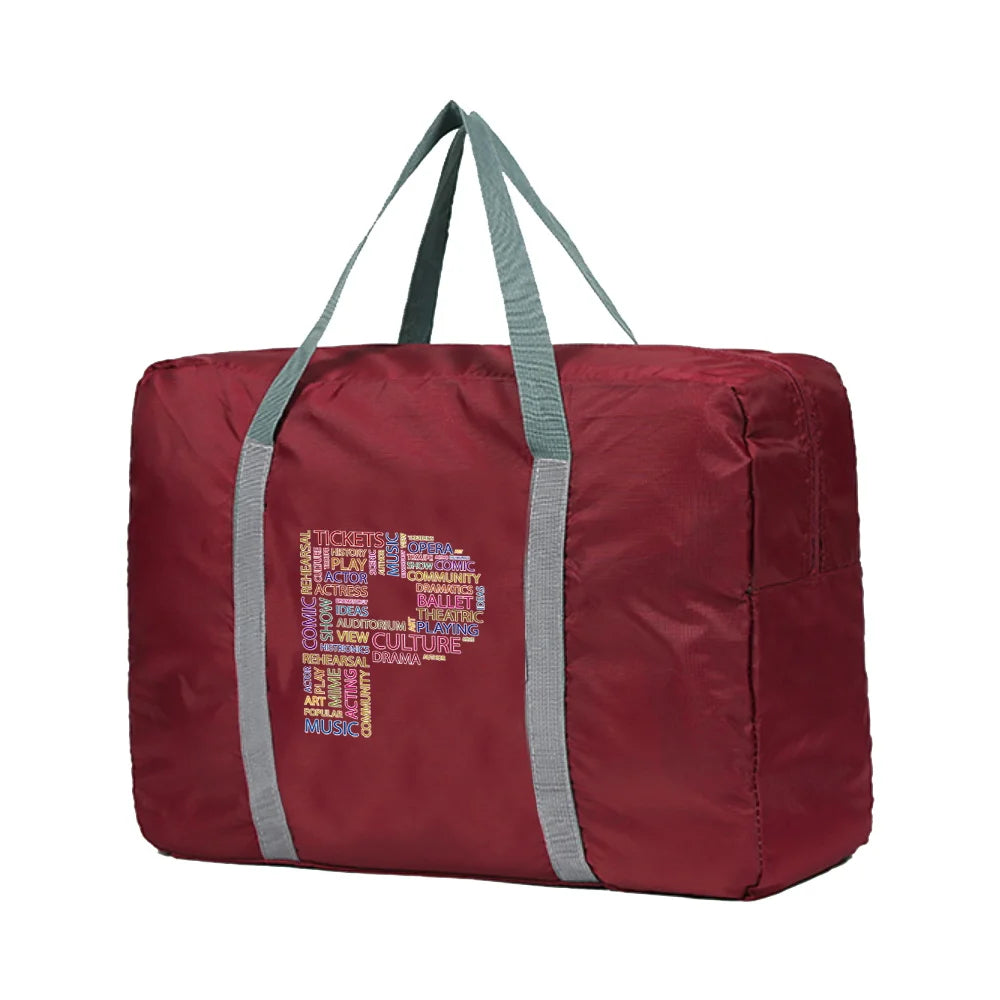 Unisex Foldable Handbags Organizer Large Capacity Portable Luggage Bag